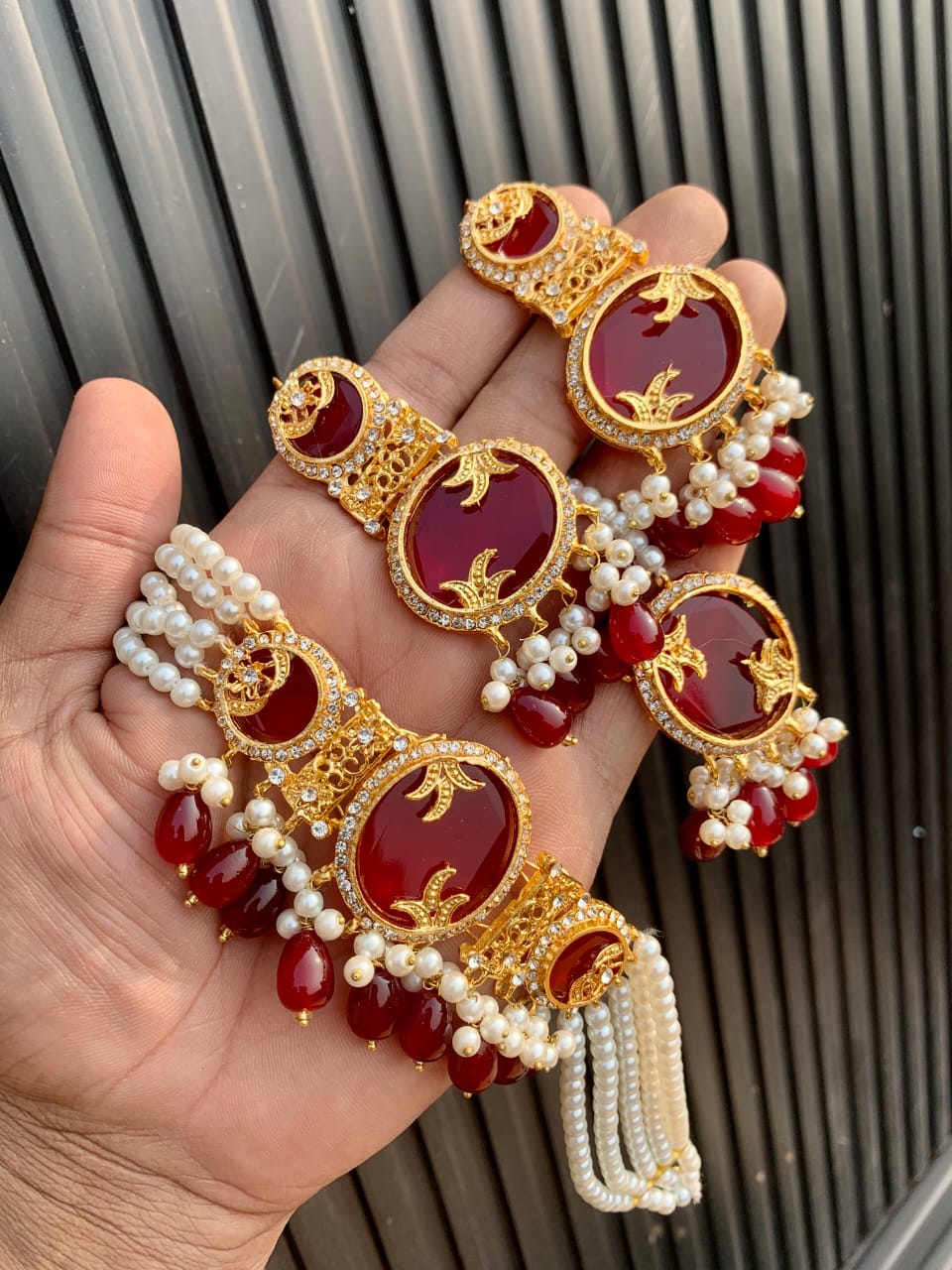 Nauratan choker set - Image 3