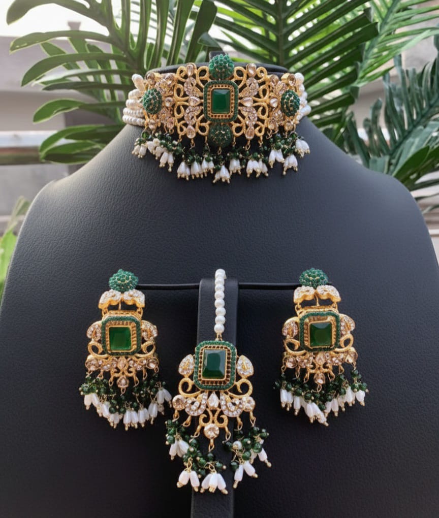 Nauratan choker set - Image 3